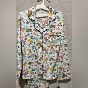 Roller Rabbit x Target collaboration “Roadtrip” long sleeves and pant pajama set